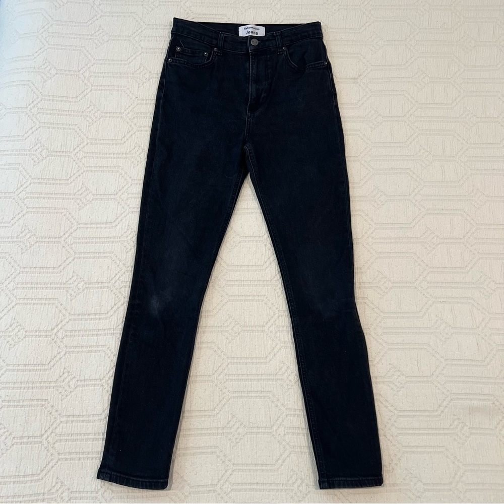 Reformation Jeans Skinny Stretch High Rise Jeans • 26 • Black
